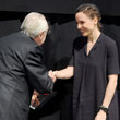 Andrzej Wajda, Julia Kijowska. Fot. Zoom / Fundacja Kino 