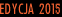 Edycja 2014/2015